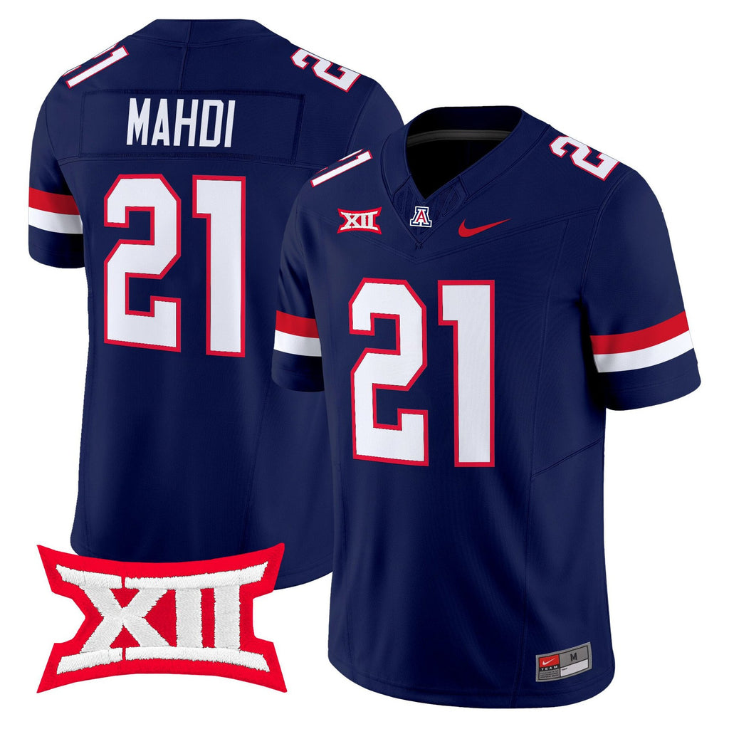 Ismail Mahdi Jersey #21 Arizona Wildcats 2025 Vapor Limited Stitched Navy