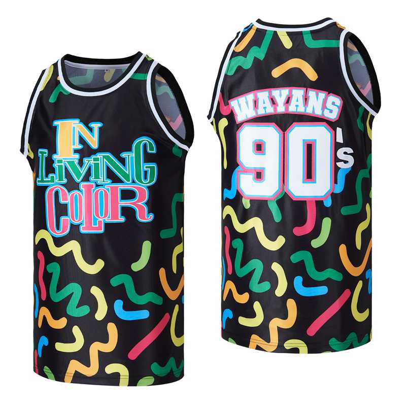 In Living Color #90 Wayans Basketball Jersey