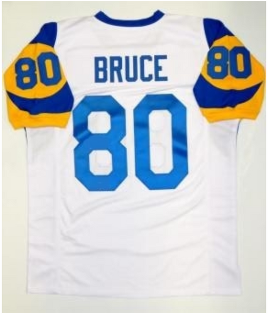 Isaac Bruce Jersey Los Angeles Rams Custom Throwback Football White