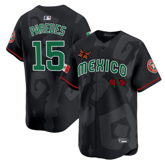 Isaac Paredes Jersey #15 Mexican Heritage 2025 Sentrock Vapor Limited Stitched Black