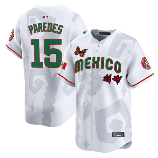 Isaac Paredes Jersey #15 Mexican Heritage 2025 Sentrock Vapor Limited Stitched White