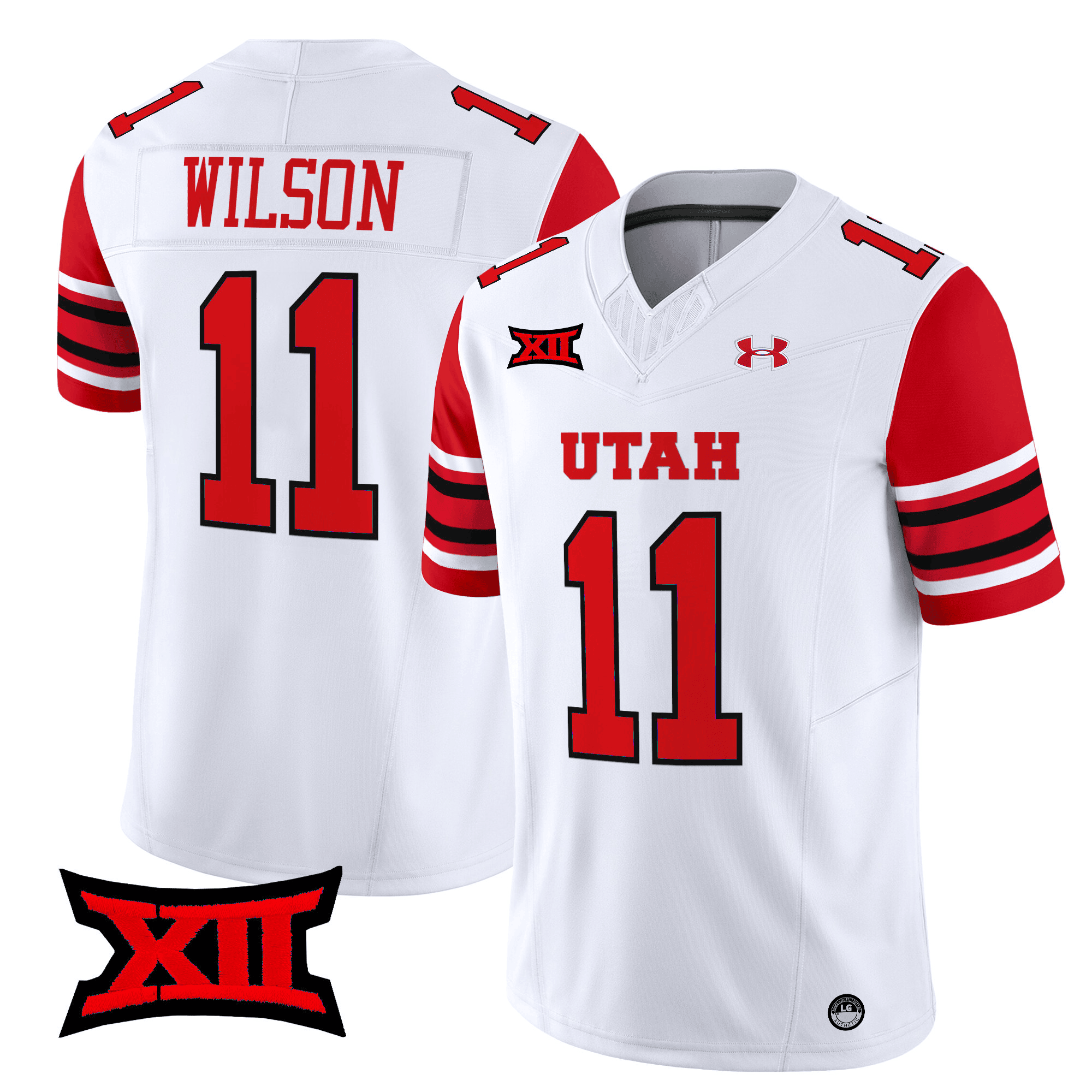 Isaac Wilson Jersey #11 Utah Utes 2025 Vapor Limited Stitched White