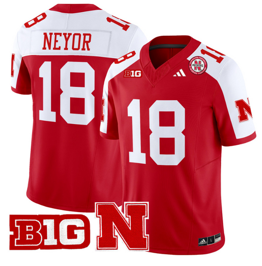 Isaiah Neyor Jersey #18 Nebraska Cornhuskers Vapor Limited Football Scarlet Alternate