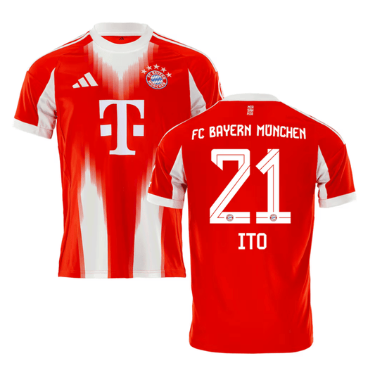 Ito Hiroki 21 Bayern Munich 2025-26 Home Jersey – Red