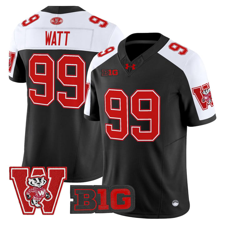 J.J. Watt Jersey #99 Wisconsin Badgers Throwback Stitched Black Alter