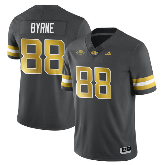 J.T. Byrne Jersey #88 Georgia Tech Football 2025 Limited Stitched Dark Gray