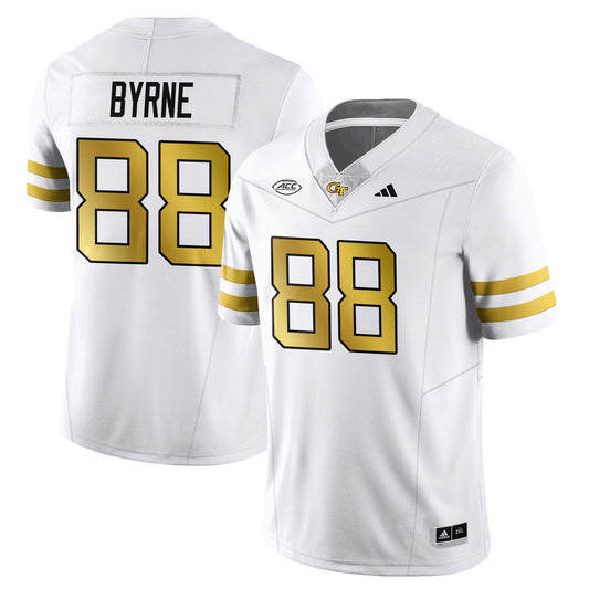 J.T. Byrne Jersey #88 Georgia Tech Football 2025 Limited Stitched White