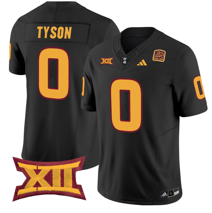 Jordyn Tyson Jersey #0 Arizona State Sun Devils Vapor Limited College Football Black