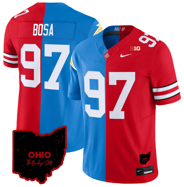 Joey Bosa Jersey #97 Ohio State Buckeyes Split Vapor Football Stitched