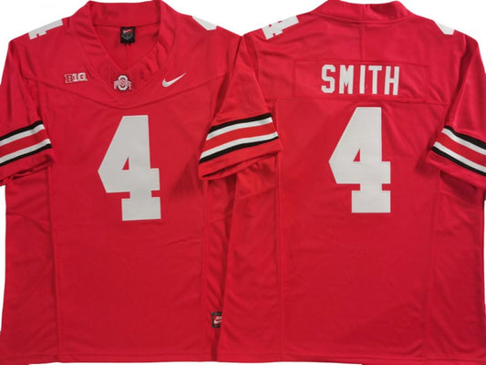 Jeremiah Smith Jersey #4 Ohio State Buckeyes Vapor F.U.S.E. College Football Limited Red