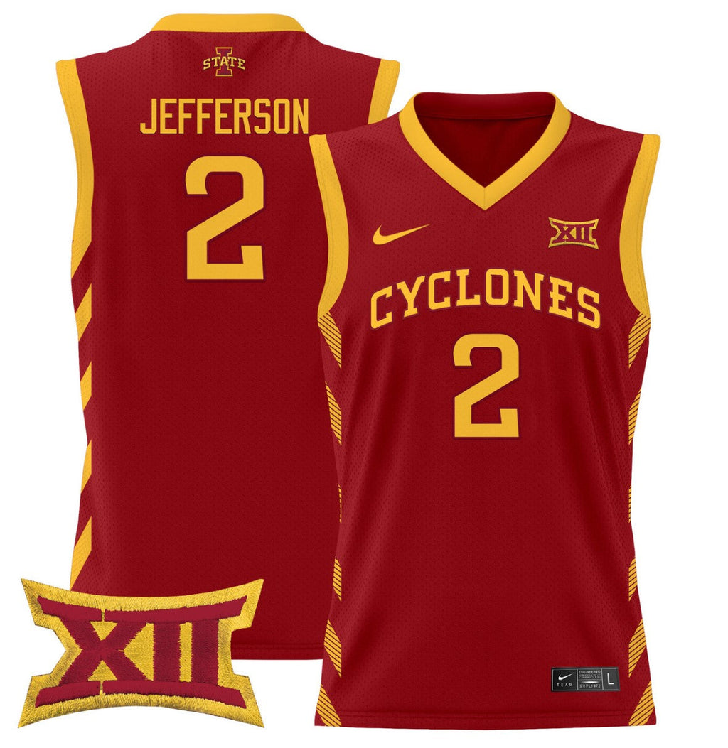 Joshua Jefferson Jersey #2 Iowa State 2024 Lightweight Basketball Cardinal