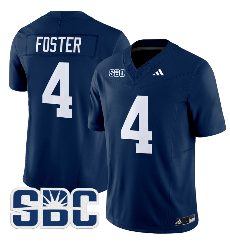 Jayson Foster Jersey #4 Georgia Southern Eagles 2024 Stitched Blue Alternate