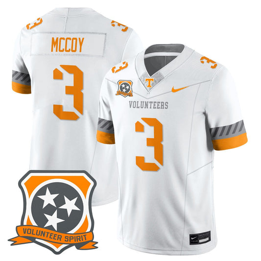 Jermod McCoy Jersey #3 Tennessee Volunteers 2025 Spirit Stitched White