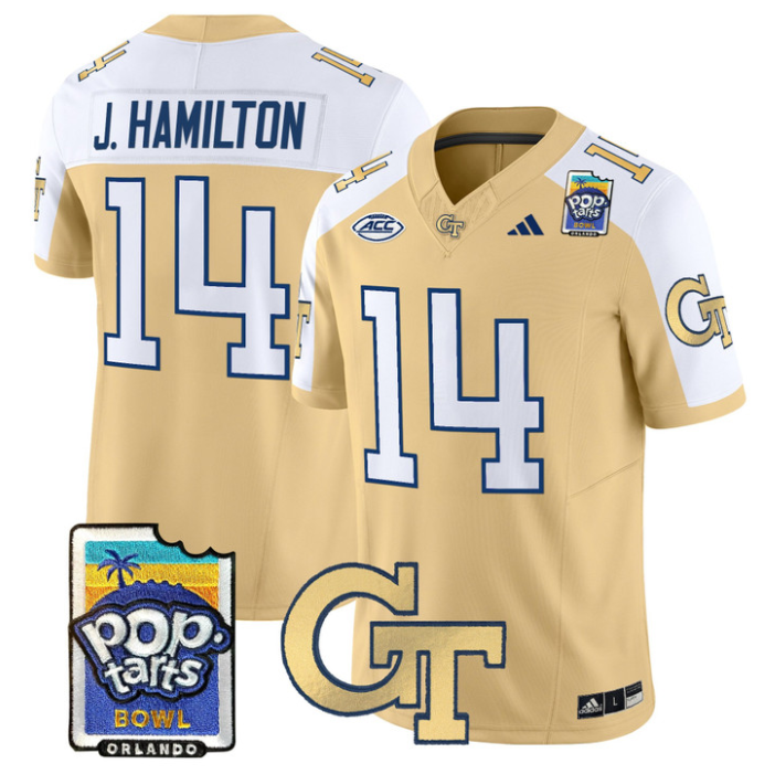 Joe Hamilton Jersey #14 Georgia Tech Jackets Pop-Tarts Bowl Stitched