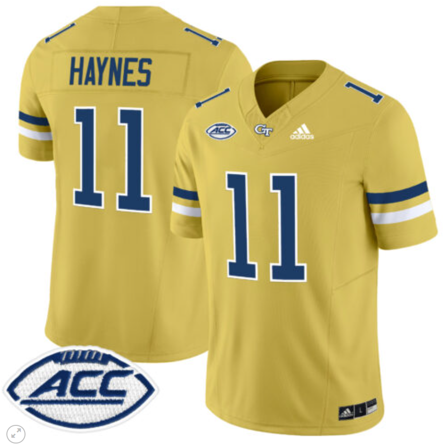 Jamal Haynes Jersey #11 Georgia Tech Yellow Jackets Vapor Limited Football Gold