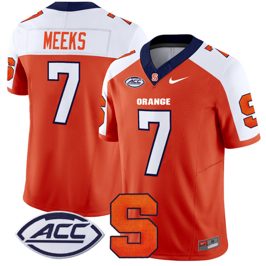 Jackson Meeks Jersey #7 Syracuse Orange Vapor Limited College Football Orange Alternate