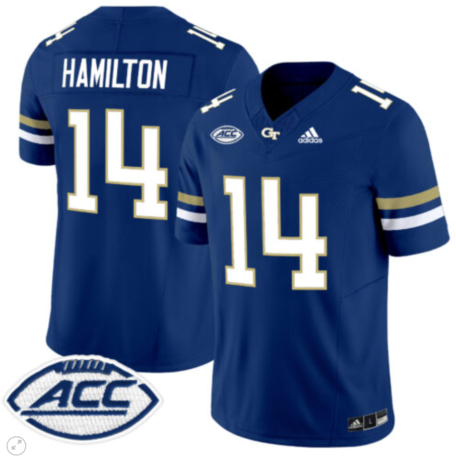Joe Hamilton Jersey #14 Georgia Tech Yellow Jackets Vapor Limited Football Navy