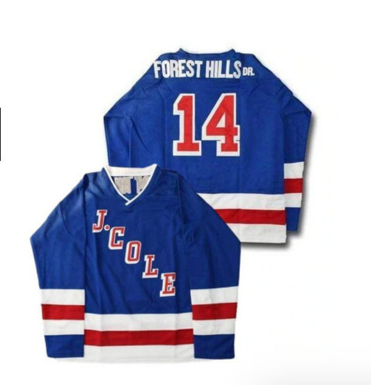 J Cole #14 Forest Hills Dr.Hockey Jersey