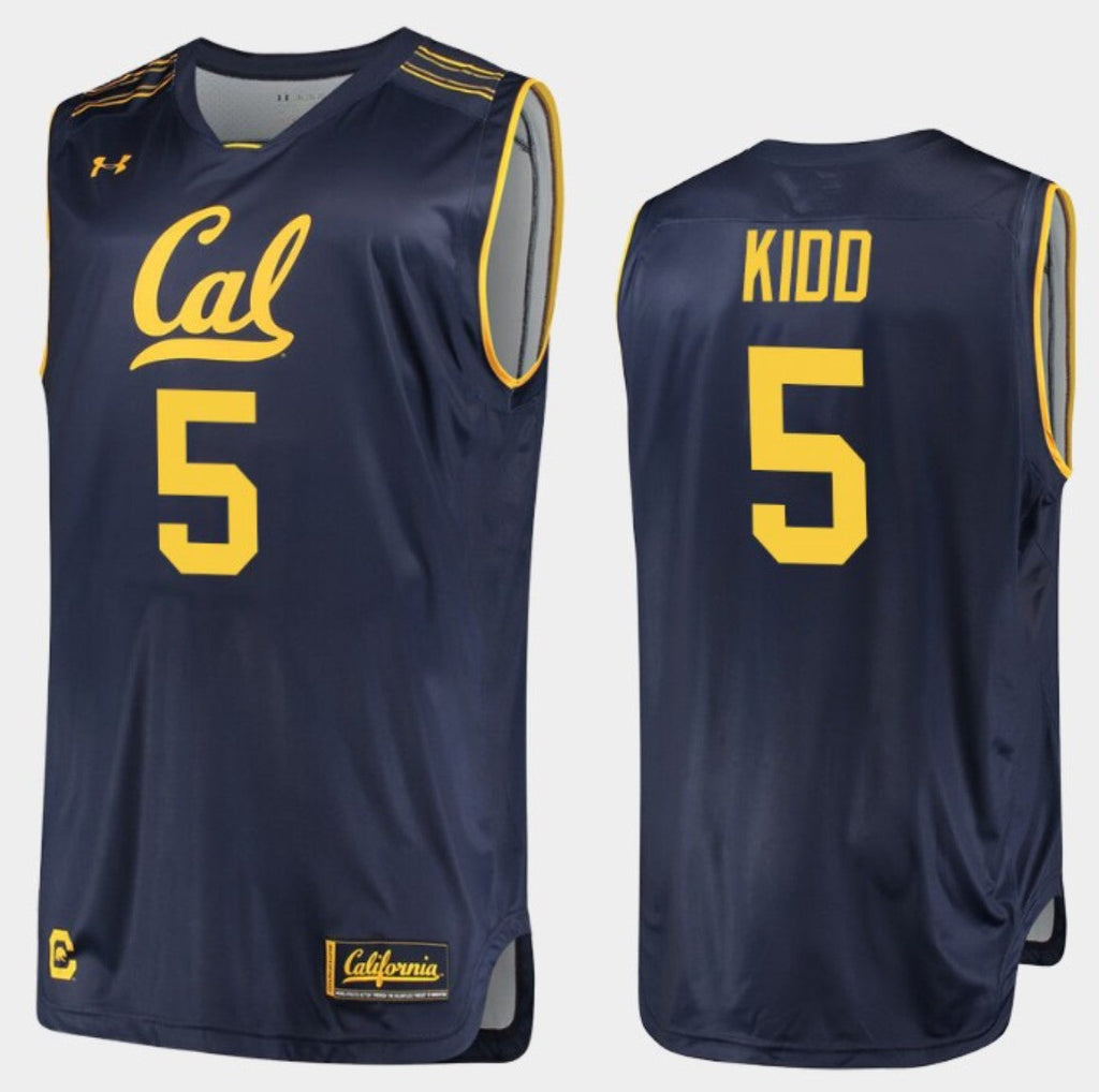 Jason Kidd Rahim Jersey California Golden Bears College Basketball Navy #5