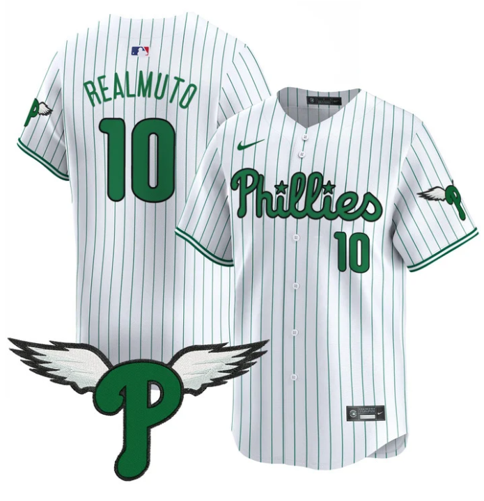 J.T.Realmuto Jersey #10 Philadelphia Phillies 2025 Vapor Premier Limited Stitched Pinstripe