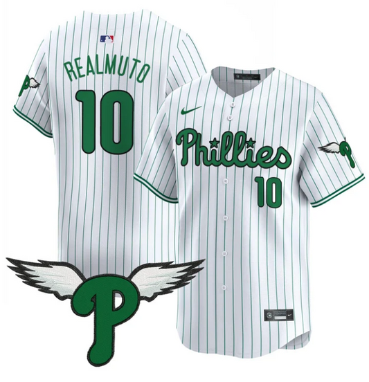 J.T.Realmuto Jersey #10 Philadelphia Phillies 2025 Vapor Premier Limited Stitched Pinstripe