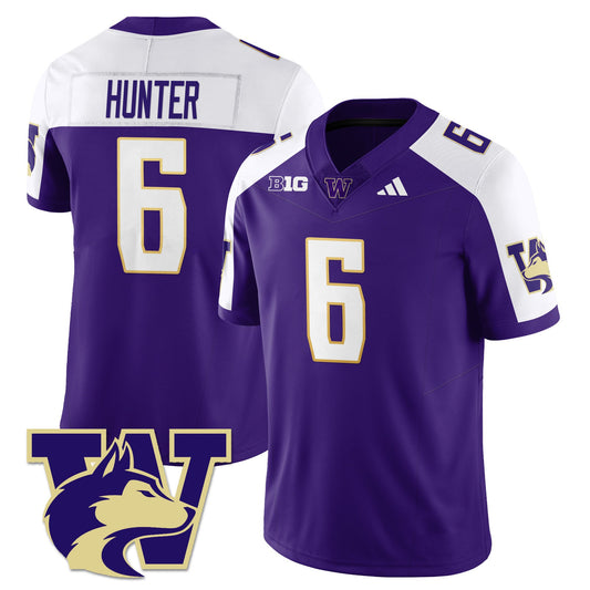 Jeremiah Hunter Jersey #6 Washington Husky Football 2025 Stitched Alternate