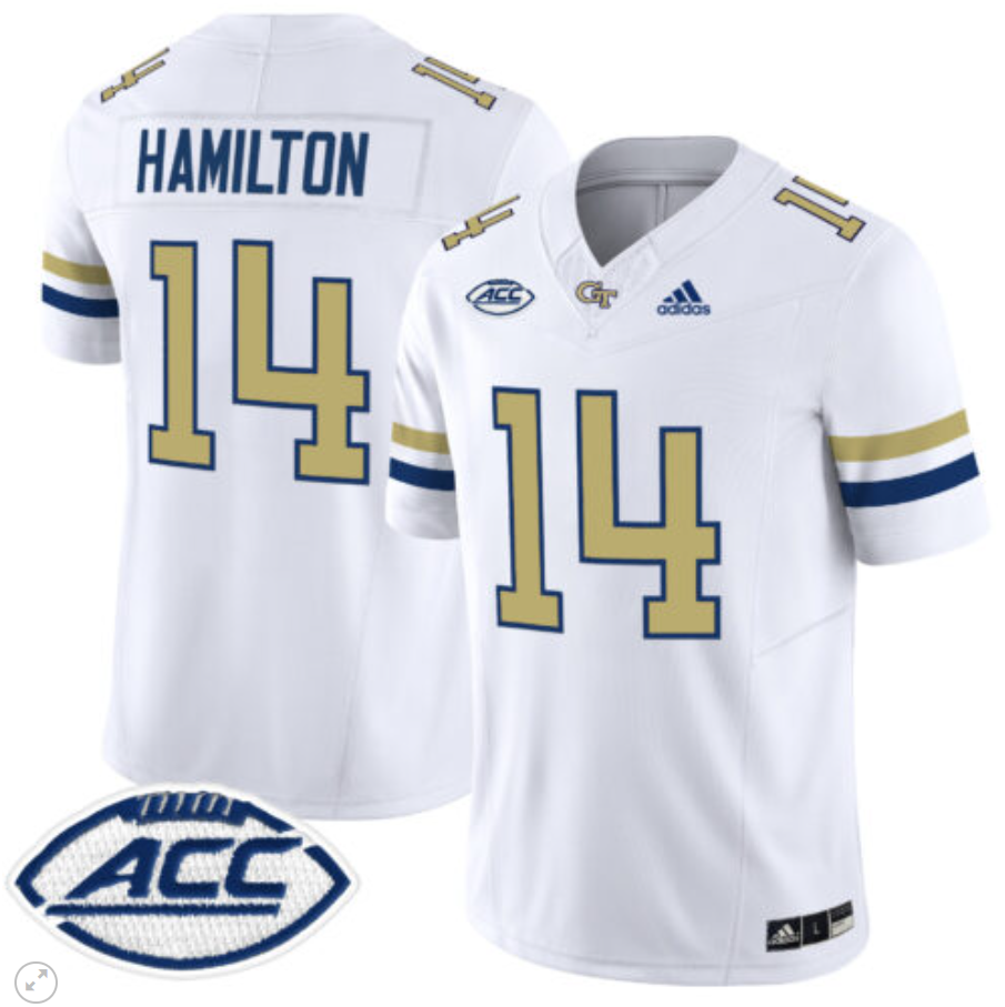 Joe Hamilton Jersey #14 Georgia Tech Yellow Jackets Vapor Limited Football White