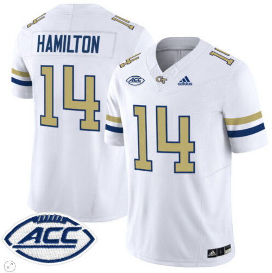 Joe Hamilton Jersey #14 Georgia Tech Yellow Jackets Vapor Limited Football White