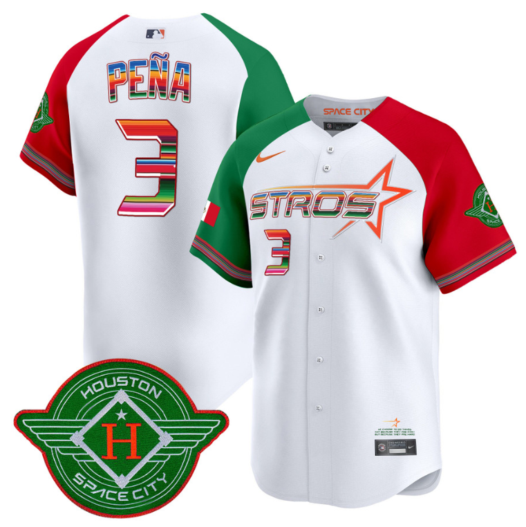 Jeremy Pena Jersey #3 Astros 2025 City Connect Mexico Vapor Premier Limited Stitched Alternate
