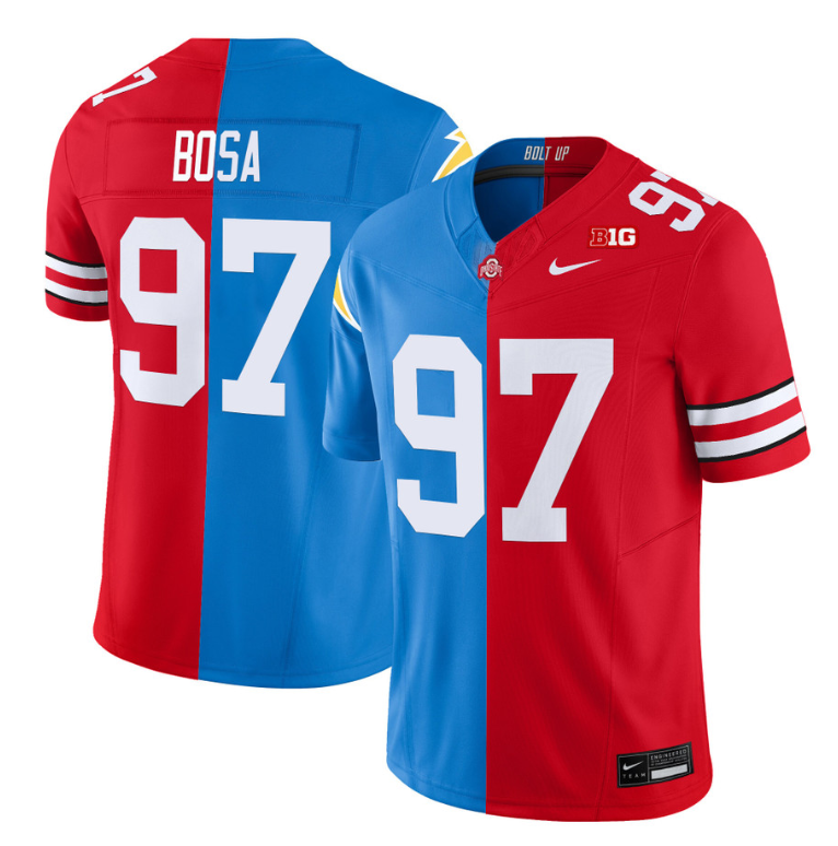 Joey Bosa Jersey #97 Ohio State Buckeyes Split Vapor V2 Football Stitched