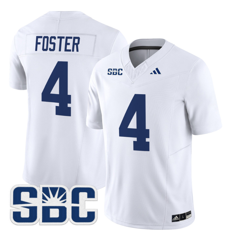 Jayson Foster Jersey #4 Georgia Southern Eagles 2024 Limited Stitched White