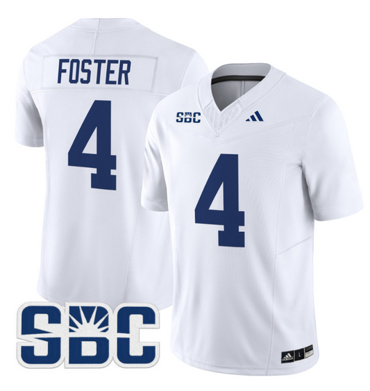 Jayson Foster Jersey #4 Georgia Southern Eagles 2024 Limited Stitched White