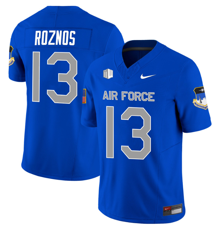 Jared Roznos Jersey #13 Air Force Falcons Limited Football Stitched Royal