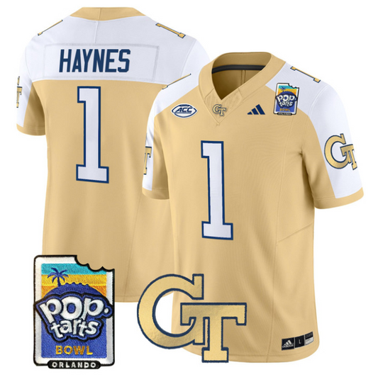 Jamal Haynes Jersey #1 Georgia Tech Jackets Pop-Tarts Bowl Stitched