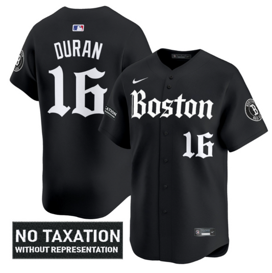 Jarren Duran Jersey #16 Boston Red Sox Retro Newspaper Edition Vapor Premier Limited Stitched Black