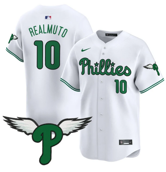 J.T.Realmuto Jersey #10 Philadelphia Phillies 2025 Vapor Premier Limited Stitched White