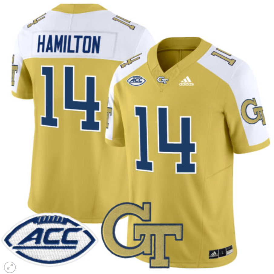 Joe Hamilton Jersey #14 Georgia Tech Yellow Jackets Vapor Limited Football Gold Alternate