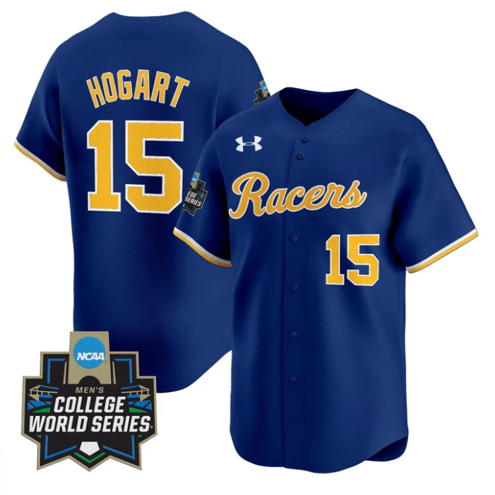 Jonathan Hogart Jersey #15 Murray State Racers 2025 World Series Stitched Navy