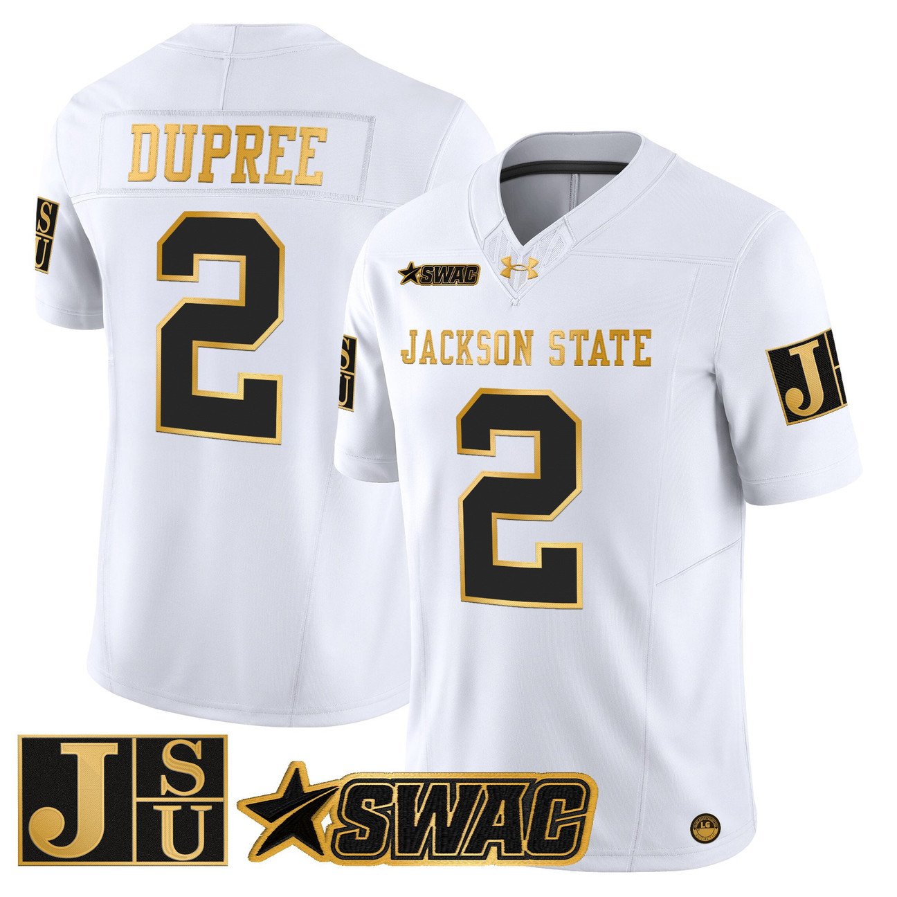 Ja'Naylon Dupree Jersey #2 Jackson State Tigers 2025 Vapor Stitched