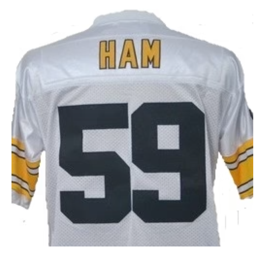 Jack Ham Jersey Pittsburgh Steelers Custom Throwback Football White
