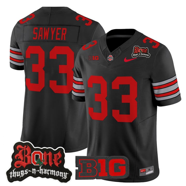 Jack Sawyer Jersey #33 Ohio State Buckeyes Bone Thugs-N-Harmony Stitched