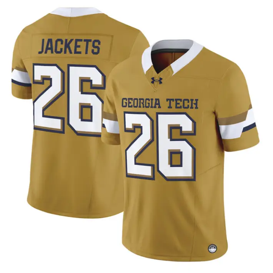 Jackets Jersey #26 Georgia Tech Yellow Jackets 2026 Vapor Limited Stitched