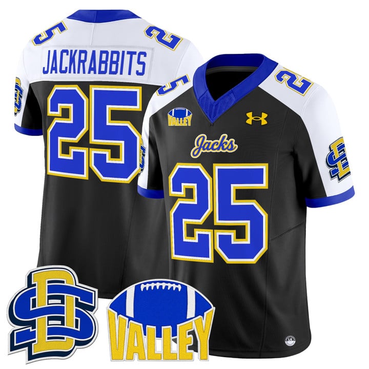 Jackrabbits Jersey #25 South Dakota State Jackrabbits 2025 Stitched Black Alter