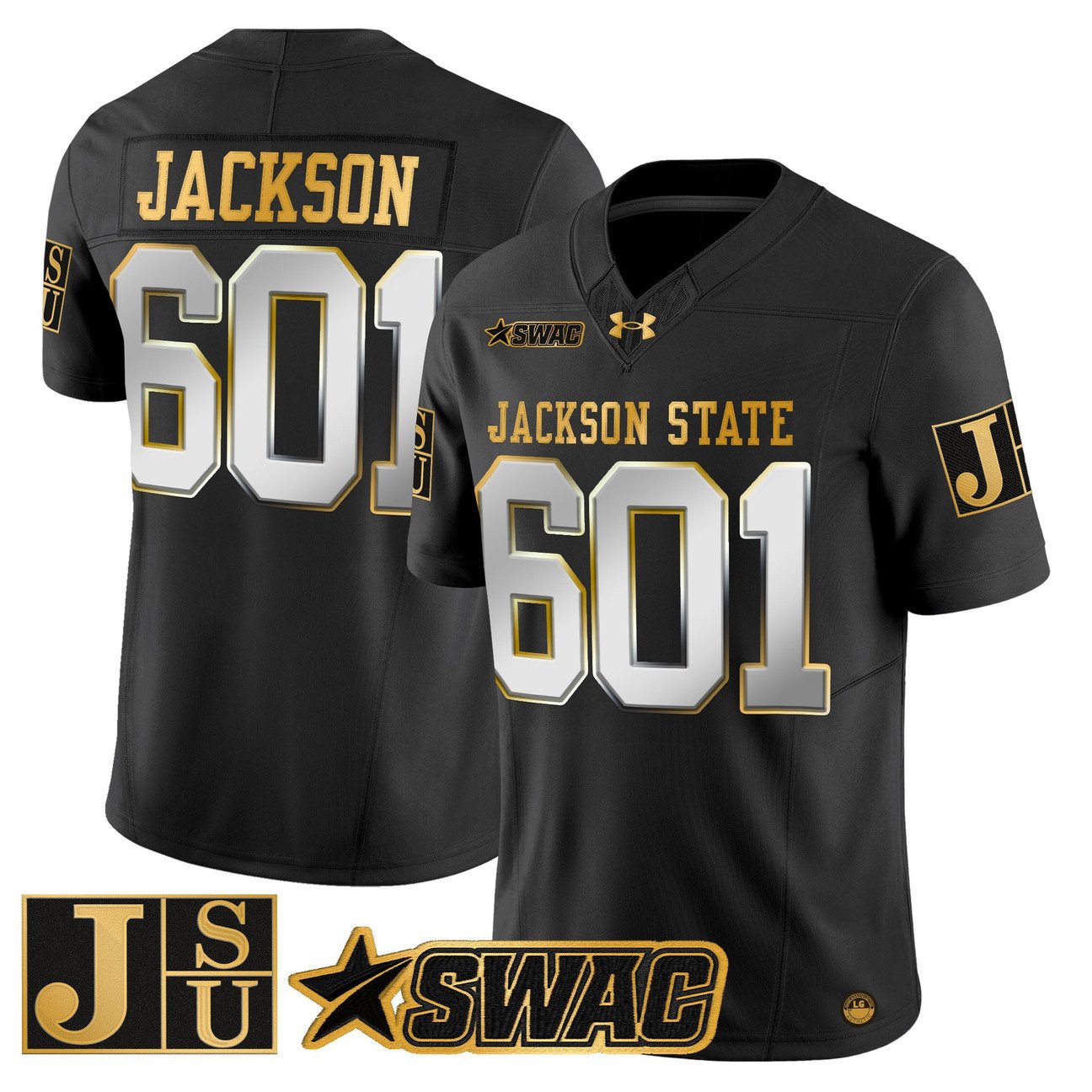 Jackson Jersey #601 Jackson State Tigers 2025 Vapor Stitched
