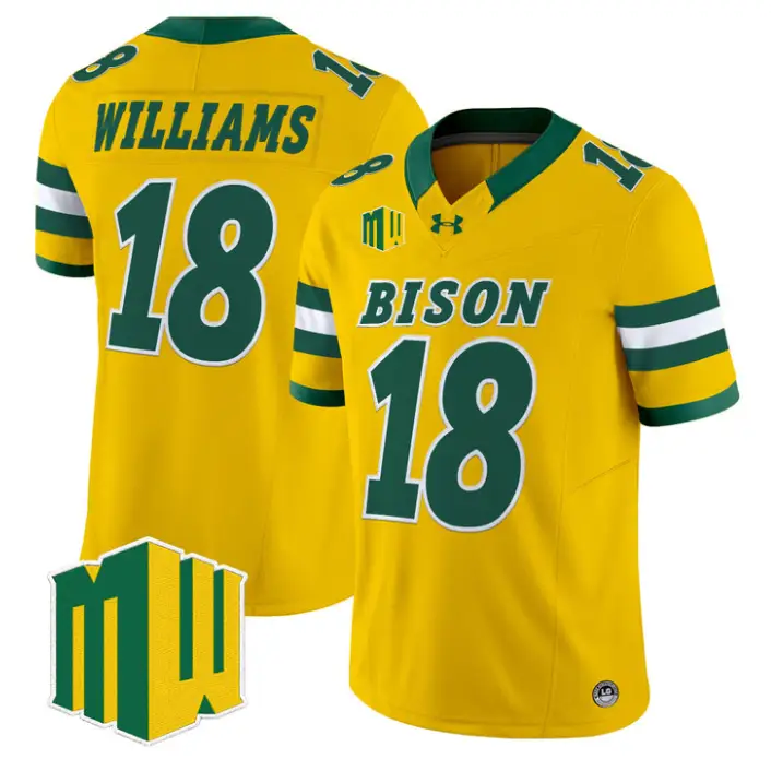 Jackson Williams Jersey #18 North Dakota State Bison 2026 Vapor Stitched