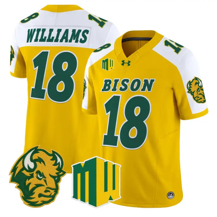 Jackson Williams Jersey #18 North Dakota State Bison 2026 Vapor Stitched