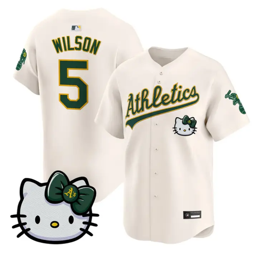 Jacob Wilson Jersey #5 Athletics Hello Kitty Vapor Premier Stitched