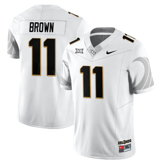 Jacurri Brown Jersey #11 UCF Football 2025 Core Uniforms Stitched White