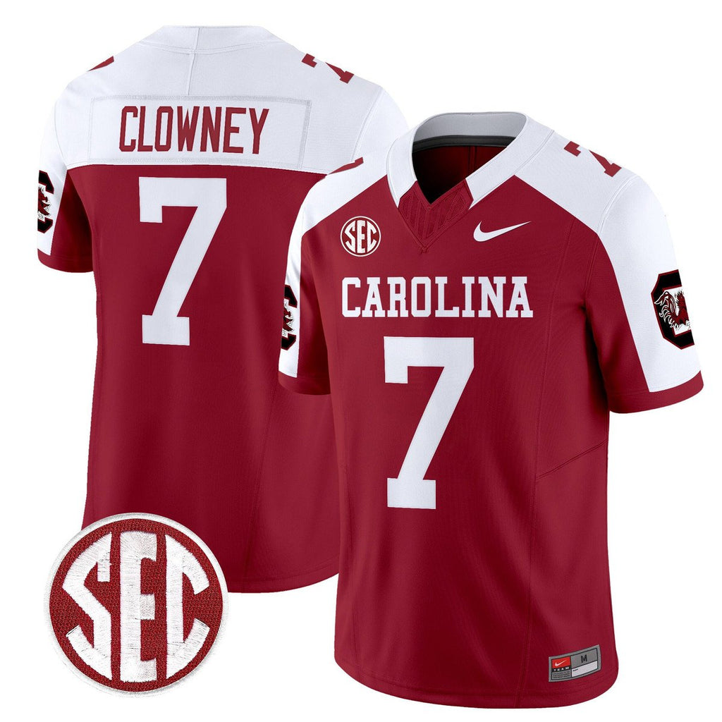 Jadeveon Clowney Jersey #7 Carolina 1980 Throwback Rebrand 2026 Garnet Alter