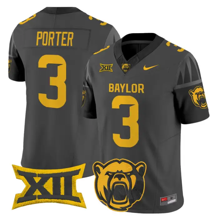 Jadon Porter Jersey #3 Baylor Bears 2026 Vapor Limited Stitched